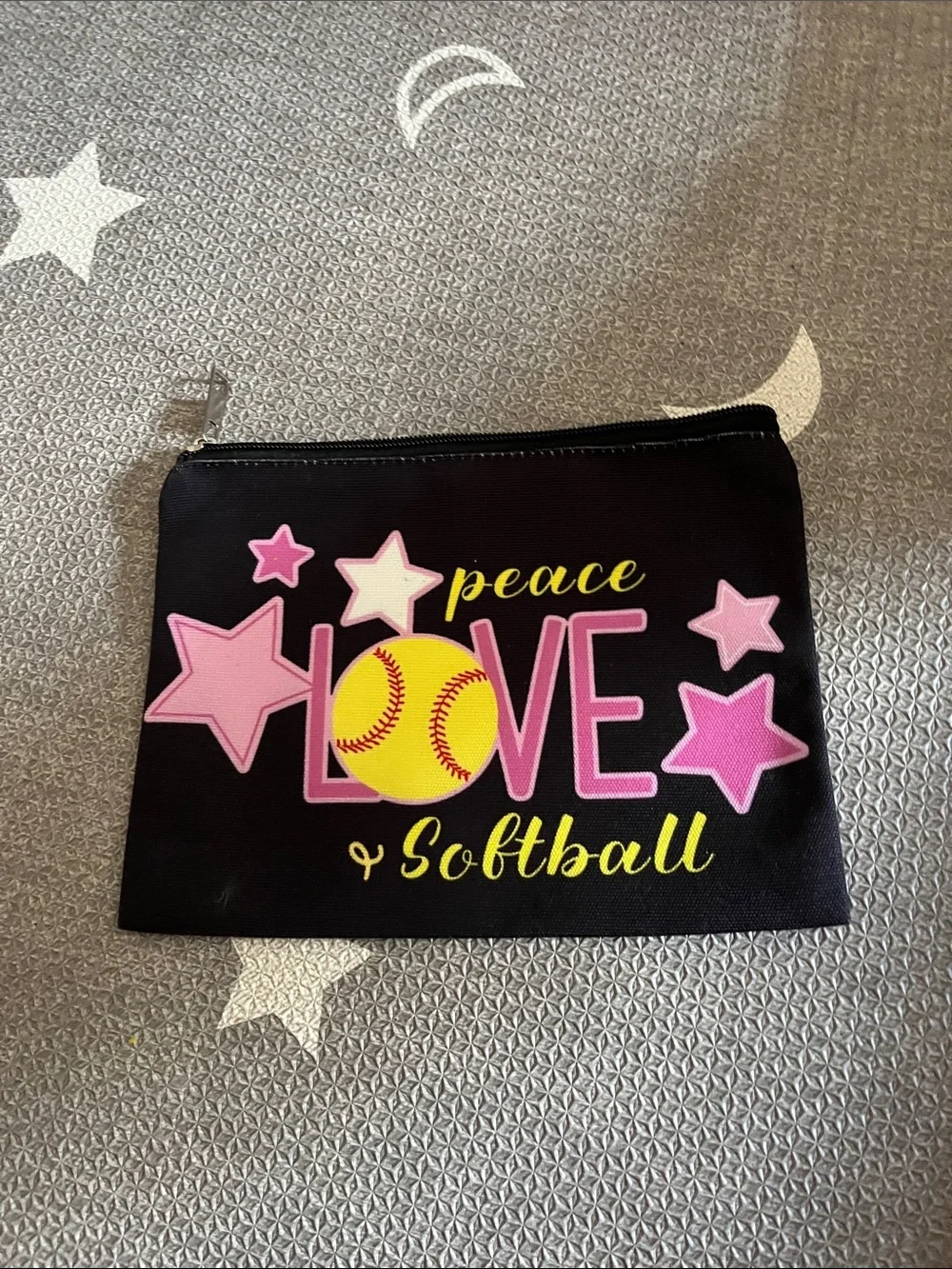 Baseball pouch For pencils or makeup new